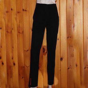 Black Lightweight Cotton Prada Pants Size 42
